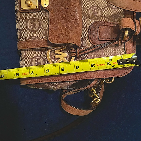 BEAUTIFUL VINTAGE MICHAEL KORS HANDBAG SUEDE LEATHER TRIM - Picture 12 of 14